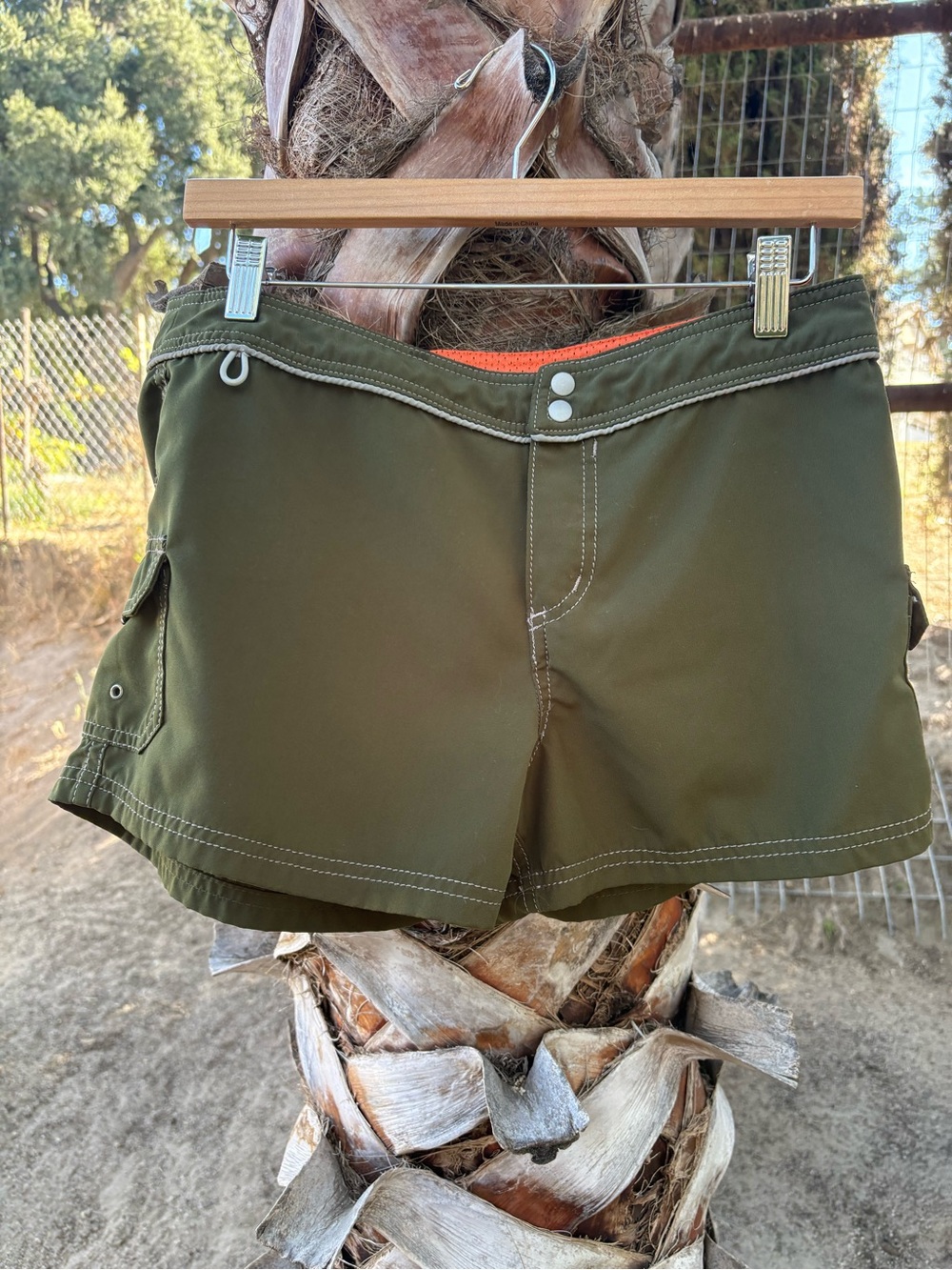 Olive Green Women's Active Shorts